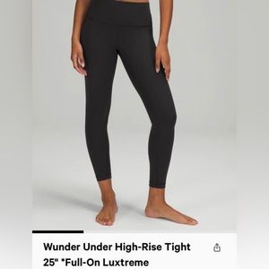 Lululemon wonder under leggings